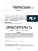 Presupuestos Antropológicos Del Desarrollo Humano Integral Como Proyecto de Vida Ética A La Luz de La Encíclica