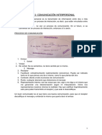 Tema 1 Comunicación Interpersonal