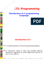 1 ICS 2175 Lecture 3 Programming in C to use2