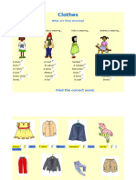 Clothes Exercises For Children