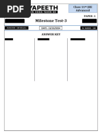 Mile 13 Oct 2024 11th JEE Advanced M 2 PHASE 4 KPM MODEL Test 3