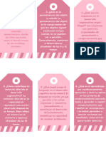 Documento A4 Etiquetas de Regalo Día de La Madre Femenino Rosa