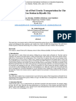 Economic Analysis of Fuel Trucks Transportation For The Gas Station in Riyadh City