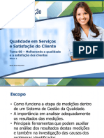 Qualidade em Serviços e Satisfação Do Cliente - Tema 08