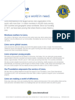 Lions Clubs International - Our Service