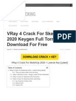 VRay 4 Crack For SketchUp 2020 Keygen Full Torrent Download Free