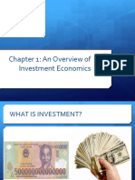 (IE) Chapter 1+2. Investment + Sources of Capital