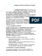 A Influência Da Inteligência Artificial No Mercado de Trabalho