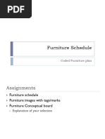 Lecture Notes 9.30 Furniture Schedule and Coded Plan