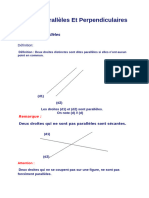 Droites Parallèles Et Perpendiculaires