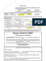 Grade 12 Practice Test 1 (First Term)