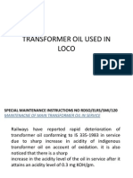 Transformer Oil Used in Loco