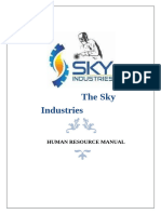 HR Mannual The SKY INDUSTRIES