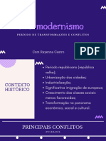 Pré Modernismo