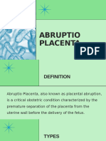 Abruptio Placenta