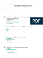 Final Exam of The Microprocessor