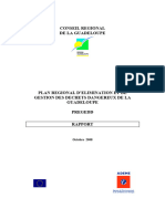 La Region Vous Consulte Sur Le Plan Regional d Elimination Et de Gestion Des Dechets Dangereux - PREGEDD - Rapport