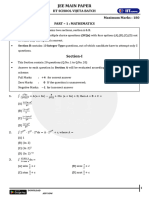 JEE Main Question Paper (29-09)