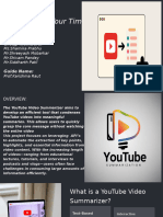 YouTube Video Summarizer Your Time Saving Tool