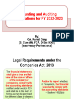 Accouning and Auditing Consideration FY 2022-23