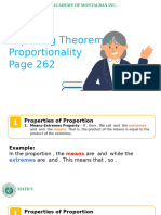 Math 9 Lesson 5.3 Exploring Theorem on Proportionality