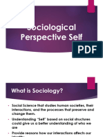 Sociological Perspective Self