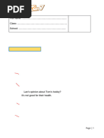 MID-TERM TEST 1 (Semester 1)