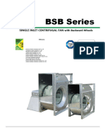 BSB Series - Single Inlet Centrifugal Fan - Backward Wheels - Product Catalogue (Edition 4)