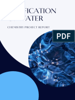 Chemistry purification of water project report 