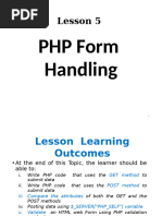 Lesson 5 PHP FORM Handling