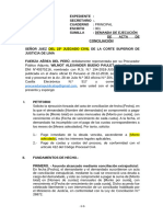 Demanda de Ejecución de Acta de Conciliación