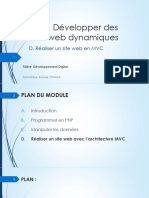 M107_cours_D. Réaliser un site web avec l’architecture MVC