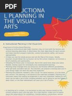 Instructional Planning in The Visual Arts