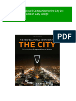 The New Blackwell Companion To The City 1st Edition Gary Bridge