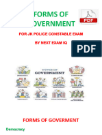 FORMS OF GOVERMENT