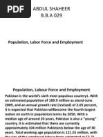 Population, Labour Force