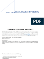 Container Closure Integrity Testing