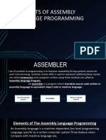 Elements of Assembly Language Programming