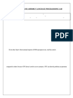 Final Microprocessor and Assembly Language Programming Lab