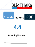 4.4 La Multiplicación