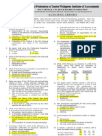 NFJPIA Mockboard 2011 Auditing Theory