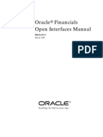 Oracle Financials Open Interfaces Manual: Release 11