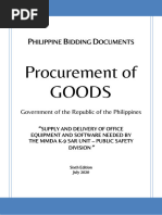 Procurement of Goods: Hilippine Idding Ocuments