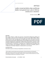 5 CARREIRA Execução Orçamentária