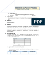 Esquema Del Plan Del Programa Ciencia para La Vida - 2023