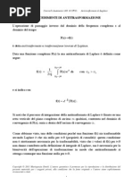 Antitrasformata Di Laplace