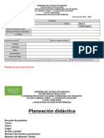 FORMATO DE PLANEACION DIDACTICA. Campo de Lo Humano y Lo Comunitario.