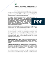 Avicultura Manejo Del Alimento Pollo para La Prevencion de Ascitis