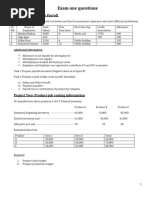 Exam One Questions 24444