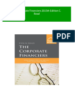 The Corporate Financiers 2015th Edition C. Read All Chapter Instant Download